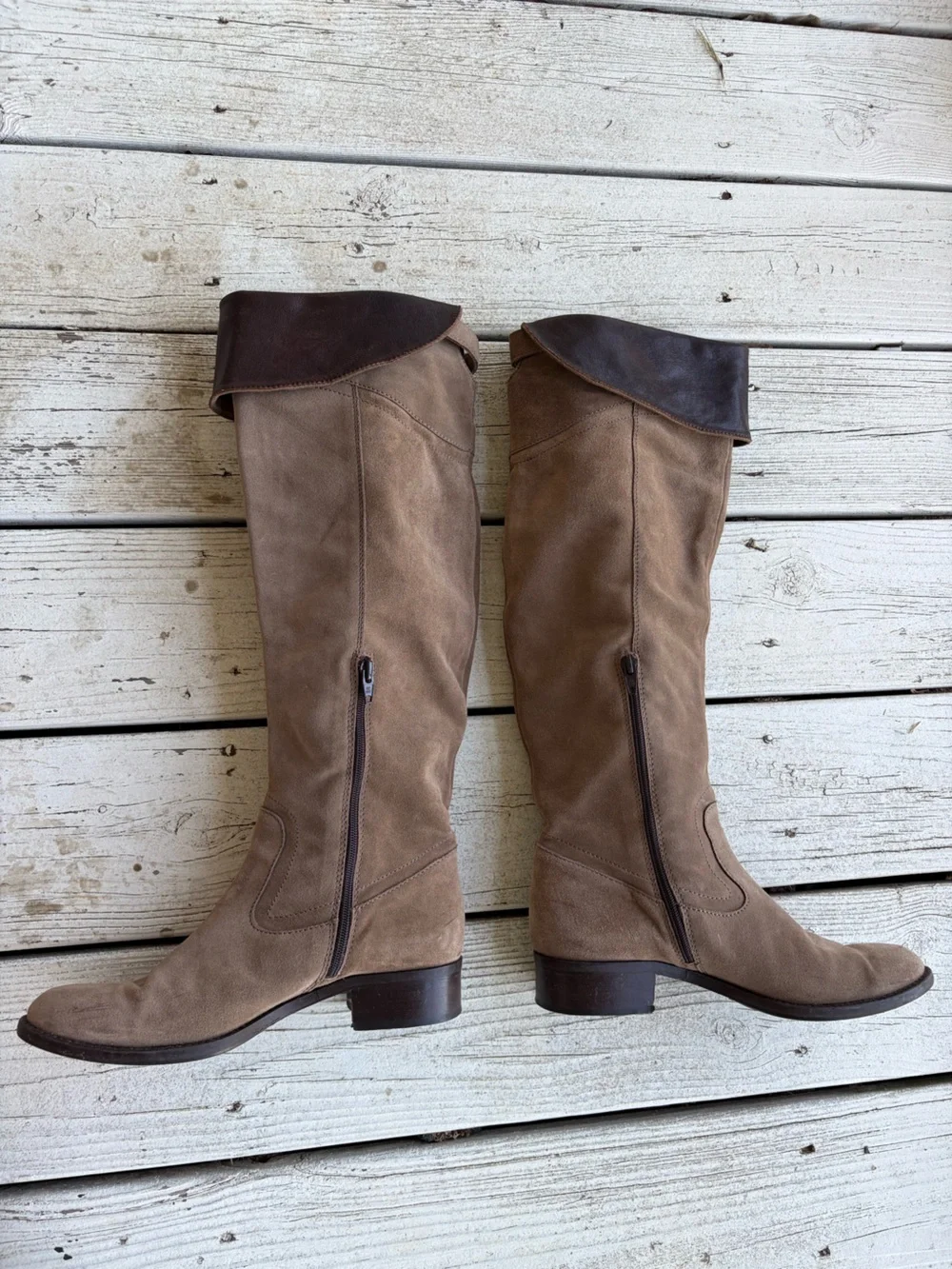 Lavorazione Artigiana Venise Collection Knee-High Suede Riding Boots - Size 39